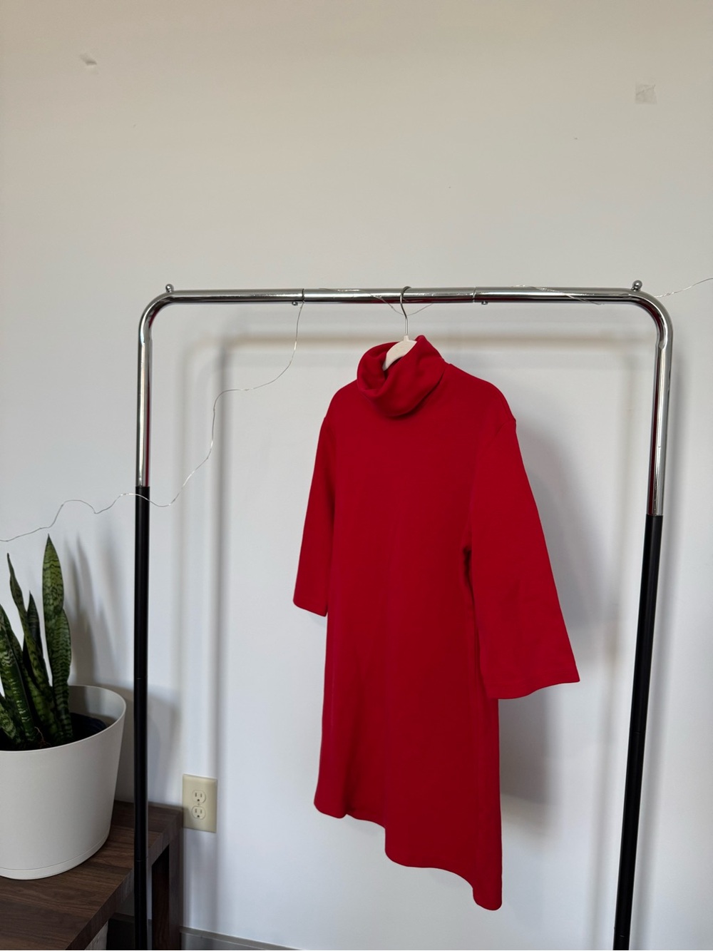 Zara Red Turtleneck Dress